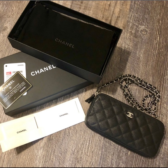 CHANEL Handbags - Chanel Classic Black Double Zipper WOC